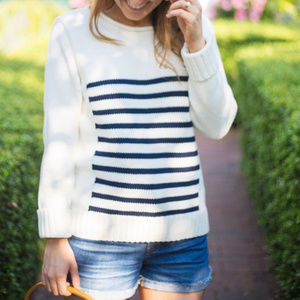 NWT J Crew 1988 Striped Rollneck Sweater